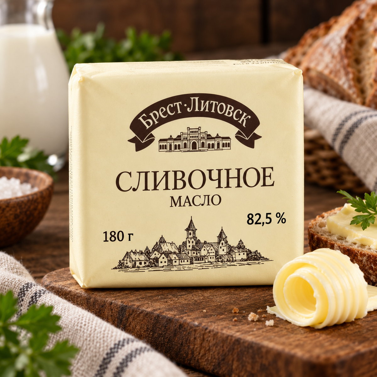 Savushkin Unsalted Butter 82.5% 180 g