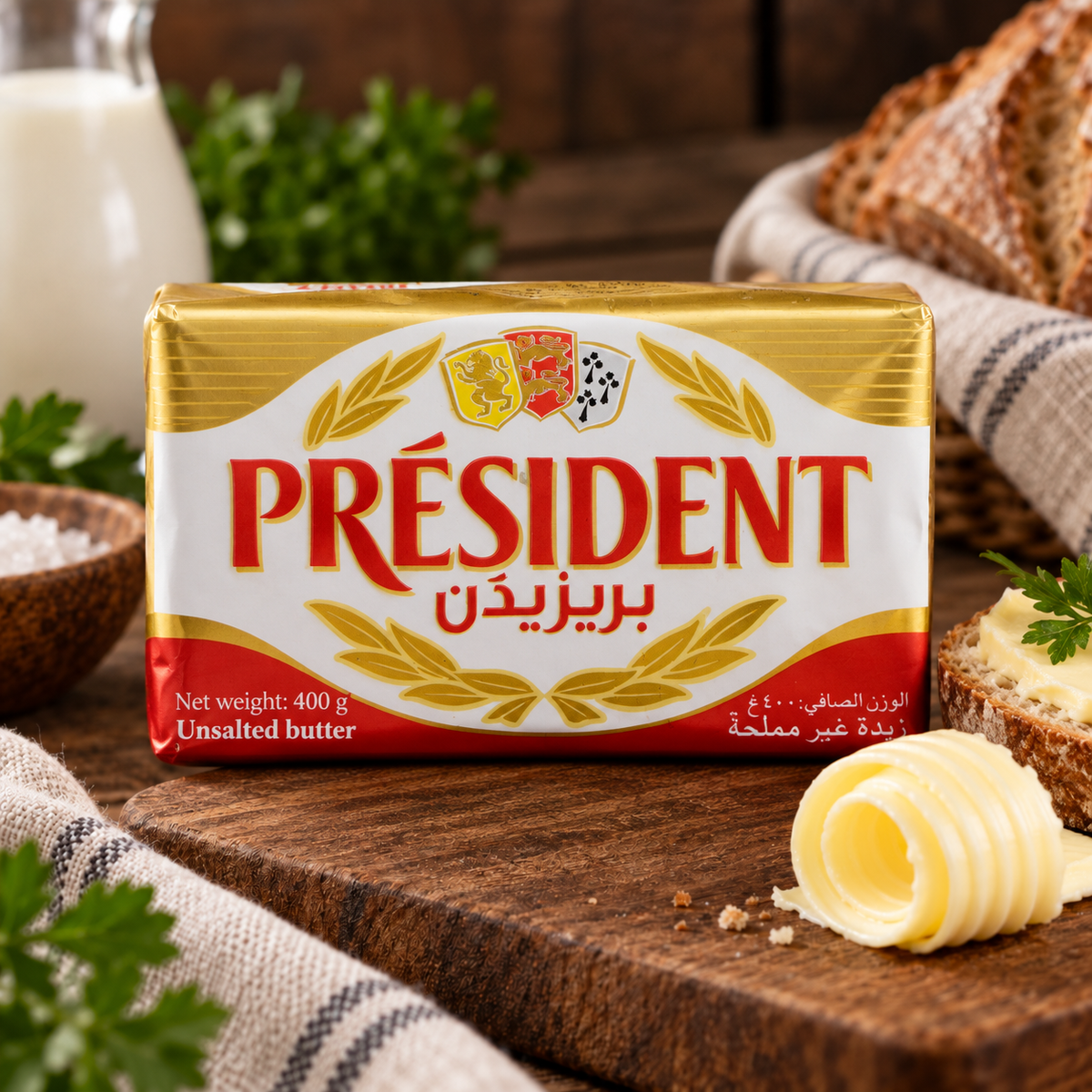 President Unsalted Butter 82% 400 g