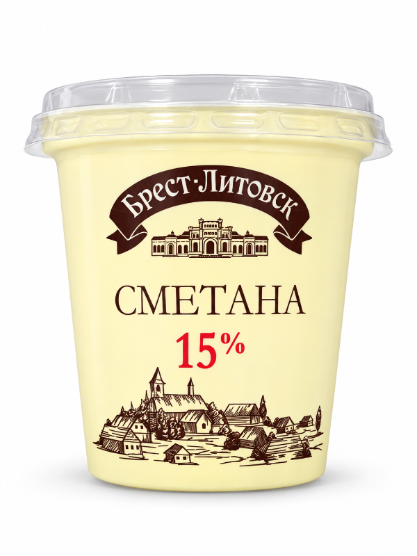 Savushkin Sour Cream 15% 300 g
