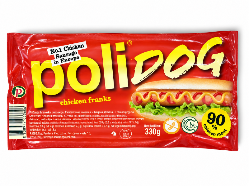 Perutnina Poli Mini Cocktail Chicken Frankfurters 330 g