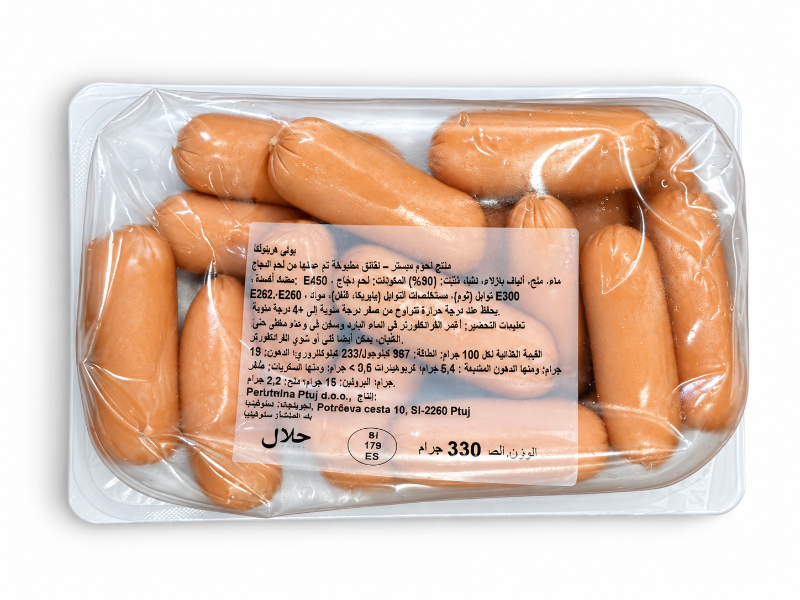 Perutnina Poli Mini Cocktail Chicken Frankfurters 330 g